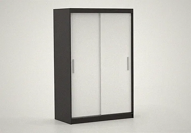 Schwebetürenschrank Kleiderschrank Mehrzweckschrank Schrank NEOMI 04- 120 cm