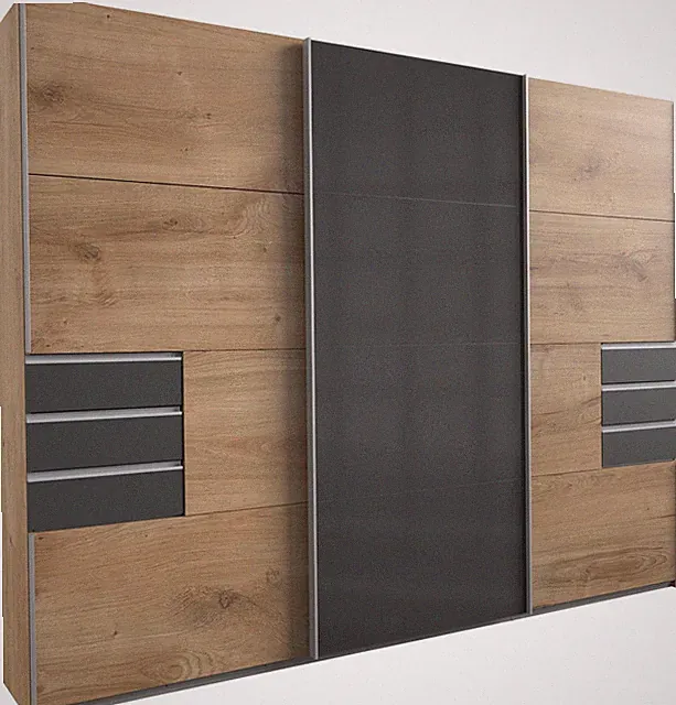Schwebetürenschrank Saigon Kleiderschrank 270x64x208cm Farbe wählbar