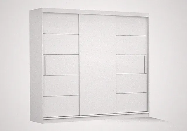 Schwebetürenschrank Schrank Kleiderschrank 250 cm NEU ALBA II
