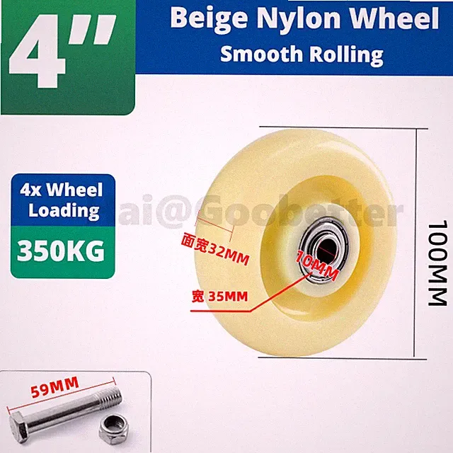 Schwerlastrollen Transportrollen Möbelrollen Loses Rad Nylon / PU / Gummi