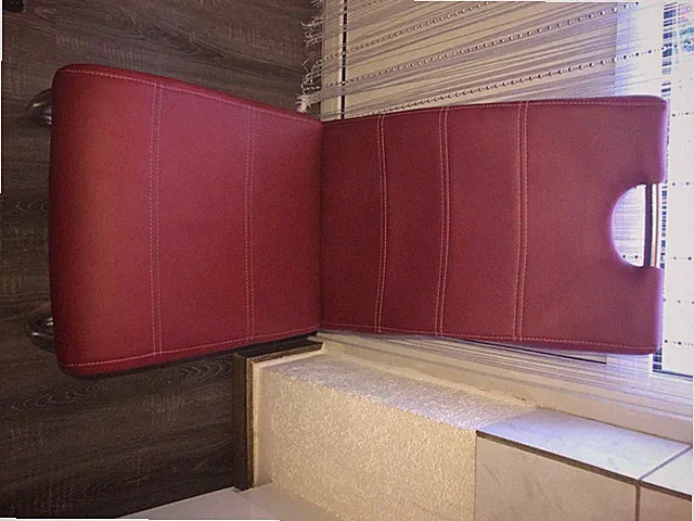Schwingstuhl in rot fürs esszimmer