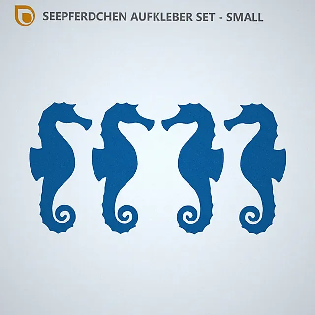 SEEPFERDCHEN AUFKLEBER Maritim Deko Sticker Fliesen Bad Meer Ocean Spiegel Möbel