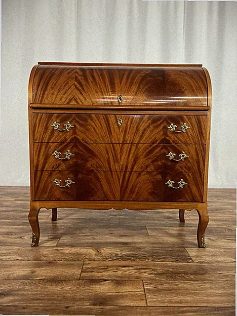 Sekretär Chippendale Barock Design Vintage Kommode Tisch