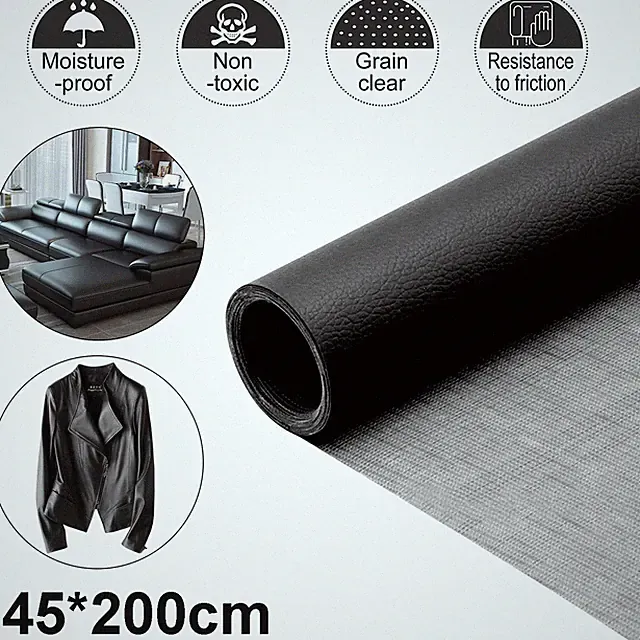 Selbstklebend Lederfolie DIY Wasserfest Möbelfolie Lederoptik Dekorfolie Sofa DE