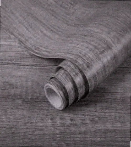Selbstklebende Holzoptik Möbelfolie 60x500cm - Grau Matt, & Dekorativ