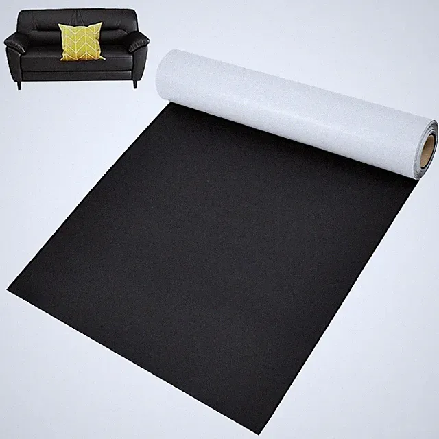 Selbstklebende Lederflicken Set für Sofas Taschen Autositze Reparatur Schwarz