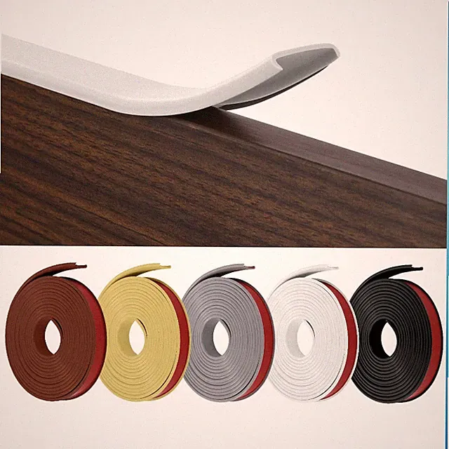 Selbstklebende Weichsockelleiste 20mm x 5m für Küche und Bad Möbelkante