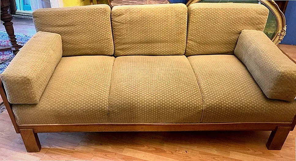 Seltenes Art-Deco 30er Jahre Sofa 3 Sitzer original Stoff