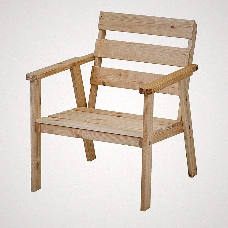 Sessel Gartensessel Holzsessel Gartenmöbel Holz Terasse Kiefer Gartenstuhl