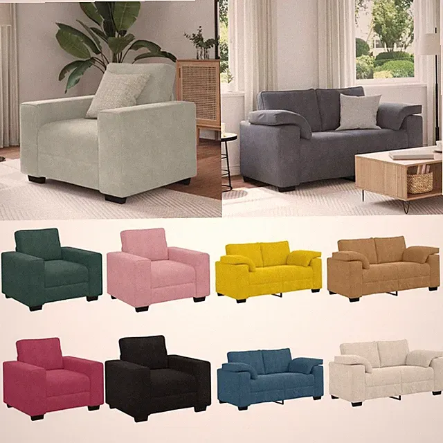 Sessel Samt Sofasessel Fernsehsessel Relaxsessel Einzelsofa Relaxsofa vidaXL