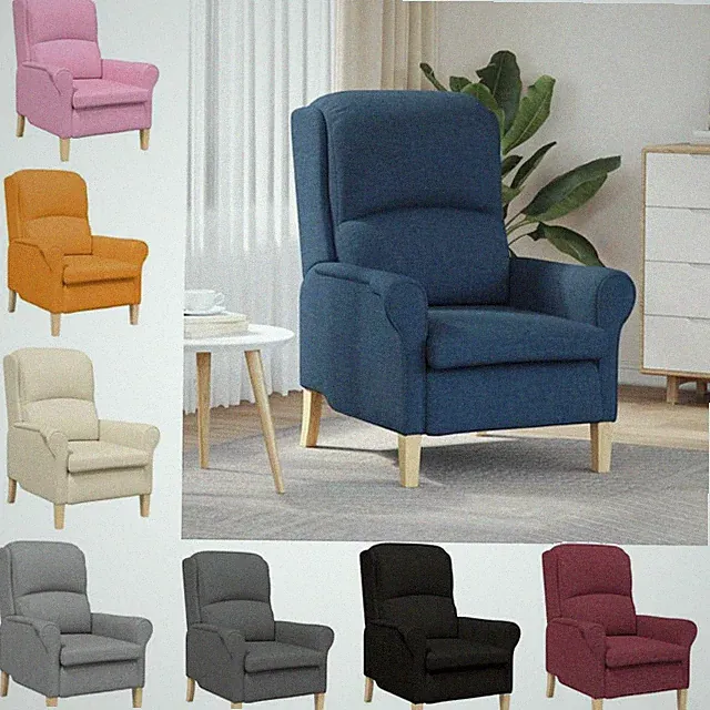 Sessel Stoff Moderner Armlehnensessel Zeitgenössische Sitzgelegenheit Stoffsofa