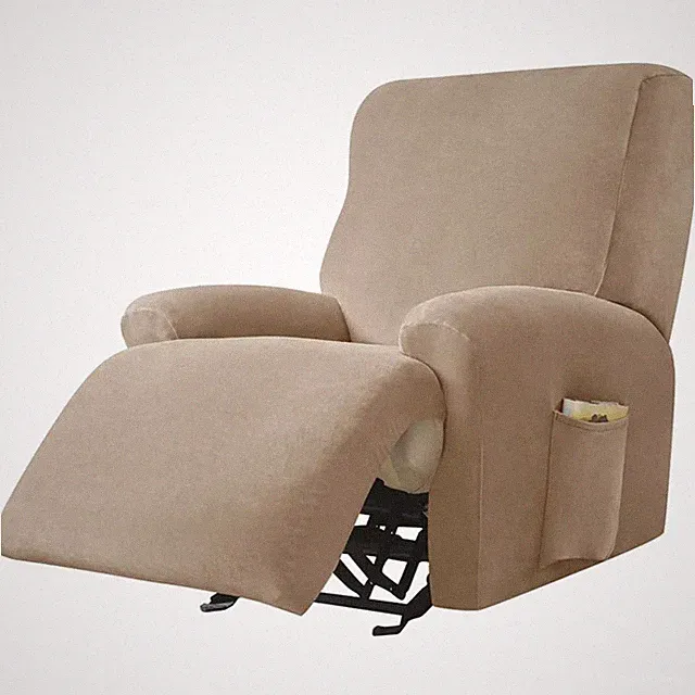 Sesselhusse Stretch Kamel Relaxsessel Bezug Elastisch Polyester Möbelbezug