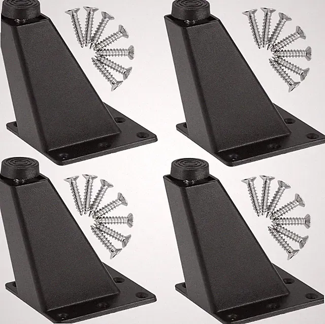 Set mit 4 verstellbaren Möbelfüßen, dreieckige Füße, verstellbar, für Küche
