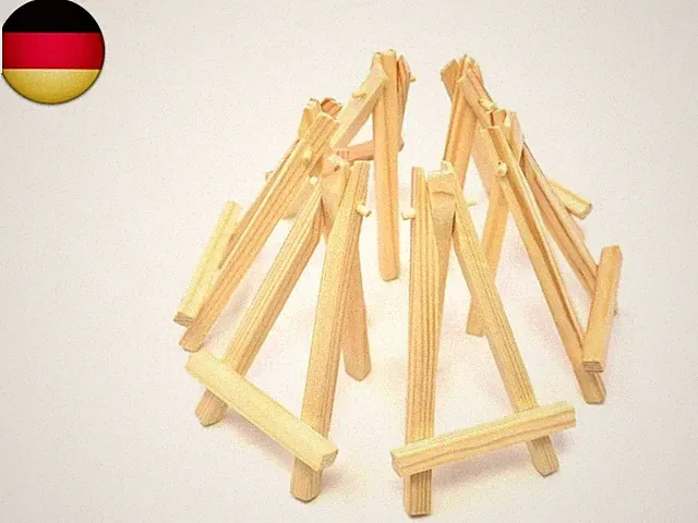 Set von 6 Stück Mini Holz Display Staffelei 12,7 cm Hochzeit Party Deko