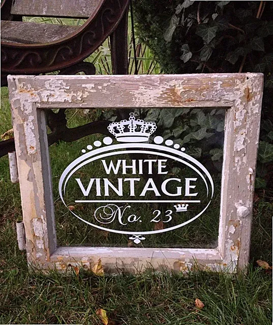 Shabby Wasserf.Aufkleber Möbeltattoo Schrank,Vitrine,Glas,Antik-Buffet Vintage