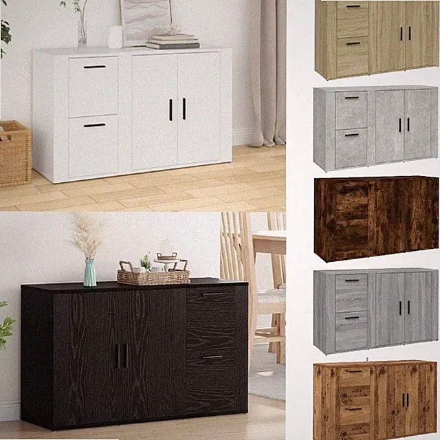 Sideboard 100x33x59,5cm Holzwerkstoff Kommode Schrank mehrere Auswahl vidaXL