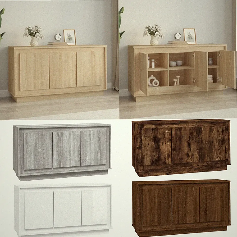 Sideboard 102x35x55 cm Holzwerkstoff Küchenschrank Aufbewahrungsschrank Kommode