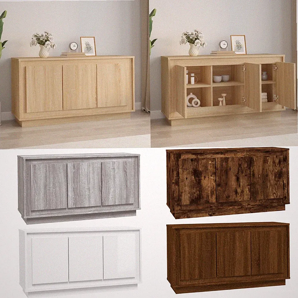 Sideboard 102x35x55 cm Holzwerkstoff Küchenschrank Aufbewahrungsschrank Kommode