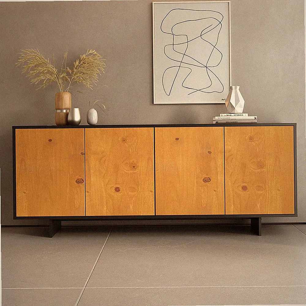 Sideboard 180 cm mit 4 Türen Kommode mit Stauraum