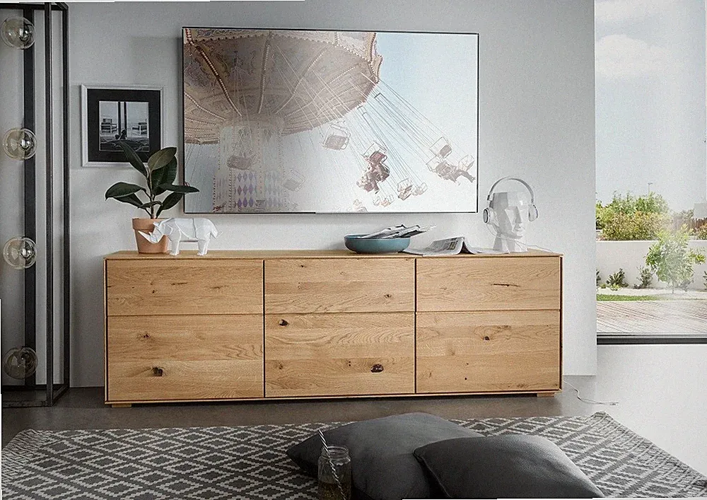 Sideboard Anrichte 172cm Massivholz Wildeiche Eiche geölt geölt NEU OVP!!!