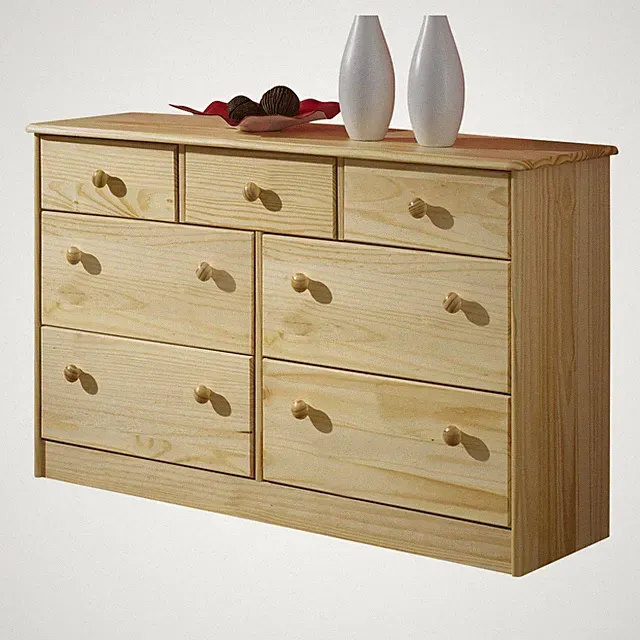 Sideboard Anrichte 7 Schubladen Möbel Holz Kiefer massiv Landhaus