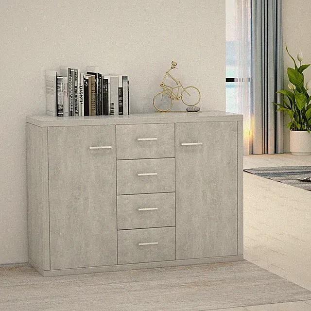 Sideboard Beistellschrank Kommode Anrichte Standschrank Holzwerkstoff Modern