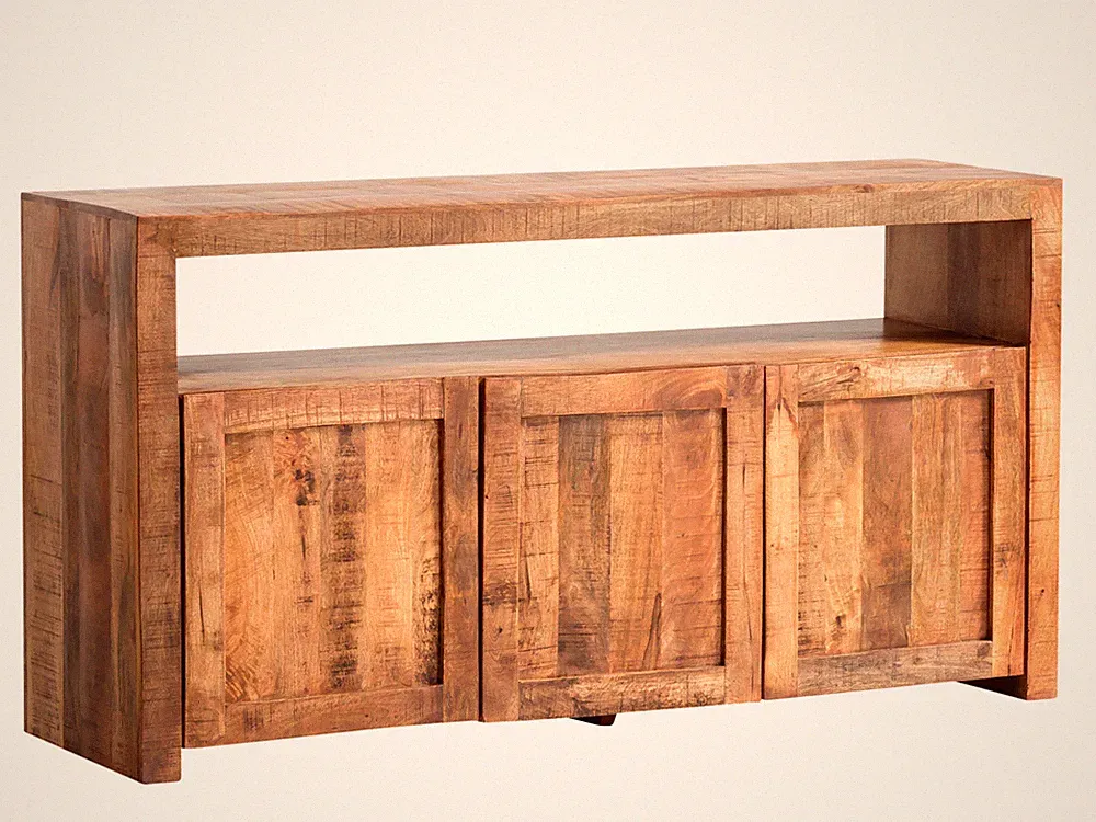 Sideboard Country Holz Anrichte 160cm 3türig Rustikal Kommode Landhaus Möbel