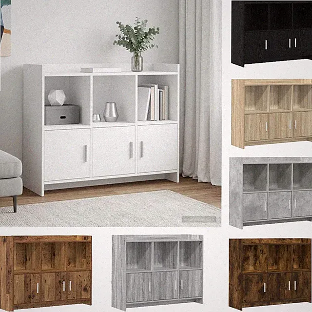 Sideboard Holzwerkstoff Aufbewahrungsmöbel Esszimmermöbel Flur Moderne vidaXL