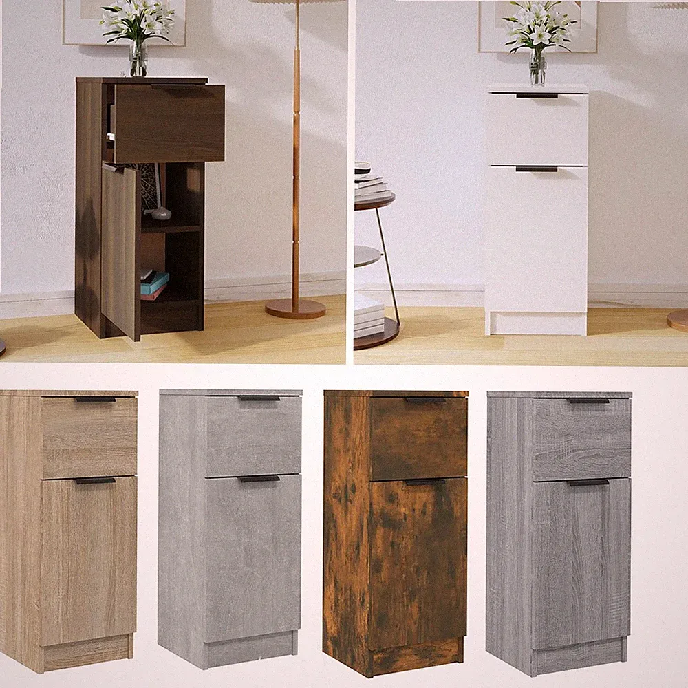 Sideboard Holzwerkstoff Kommode Schrank Beistelltisch Mehrzweckschrank 70 cm