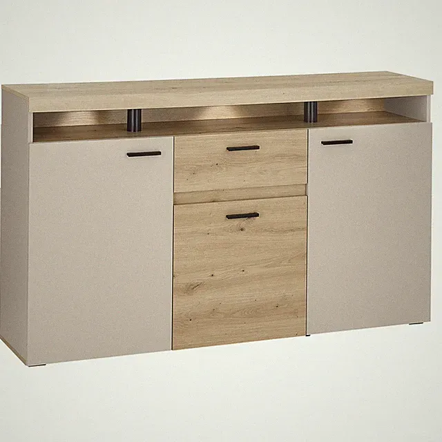 Sideboard - kaschmir - Artisan Eiche - 151 cm Sideboard Kommode TV Sideboard