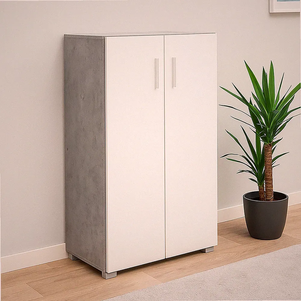 Sideboard Kommode 2 Türen Schrank Stauraum 60 x 115 cm Kommode Midischrank HTI-L