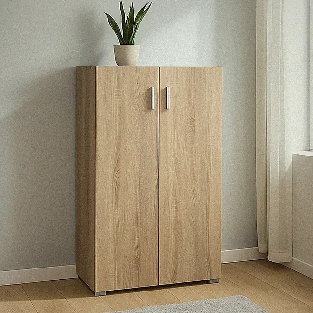 Sideboard Kommode 2 Türen Sonoma Schrank Stauraum 60 x 115 cm Kommode