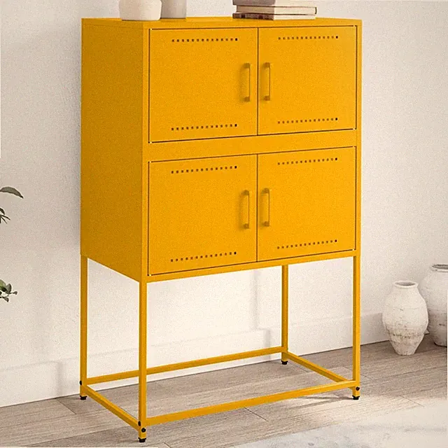 Sideboard Kommode Anrichte Beistellschrank Highboard Schrank Stahl vidaXL