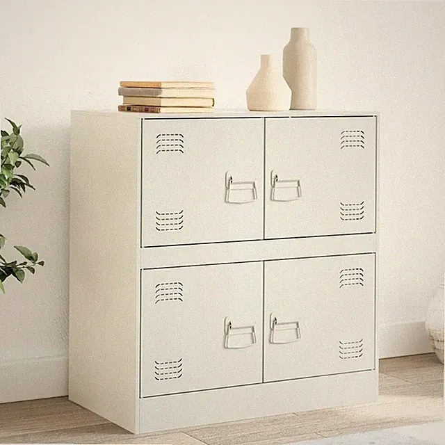 Sideboard Kommode Anrichte Beistellschrank Schrank Kaltgewalzter Stahl vidaXL