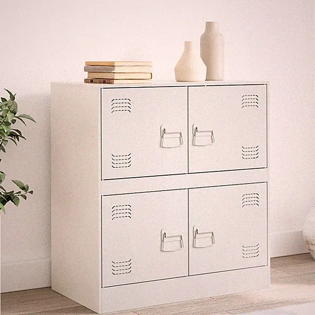Sideboard Kommode Anrichte Beistellschrank Schrank Kaltgewalzter Stahl vidaXL