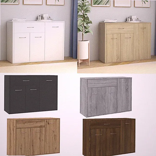 Sideboard Kommode Anrichte Schrank Wohnzimmerschrank Holzwerkstoff 88x30x70 cm