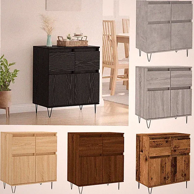 Sideboard Kommode Anrichte Schrank Wohnzimmerschrank Holzwerkstoff vidaXL