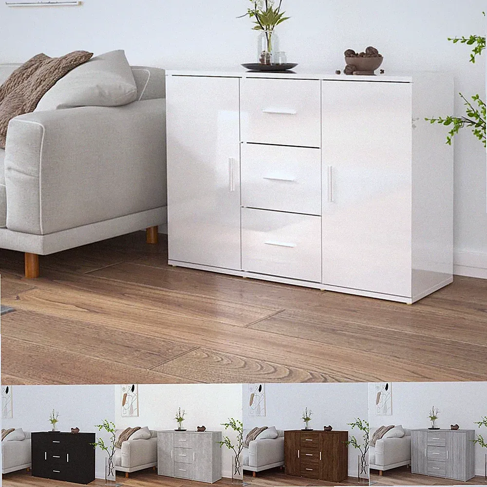 Sideboard Kommode Anrichte Wohnzimmer Beistellschrank Schrank 91 x 29,5 x 65 cm