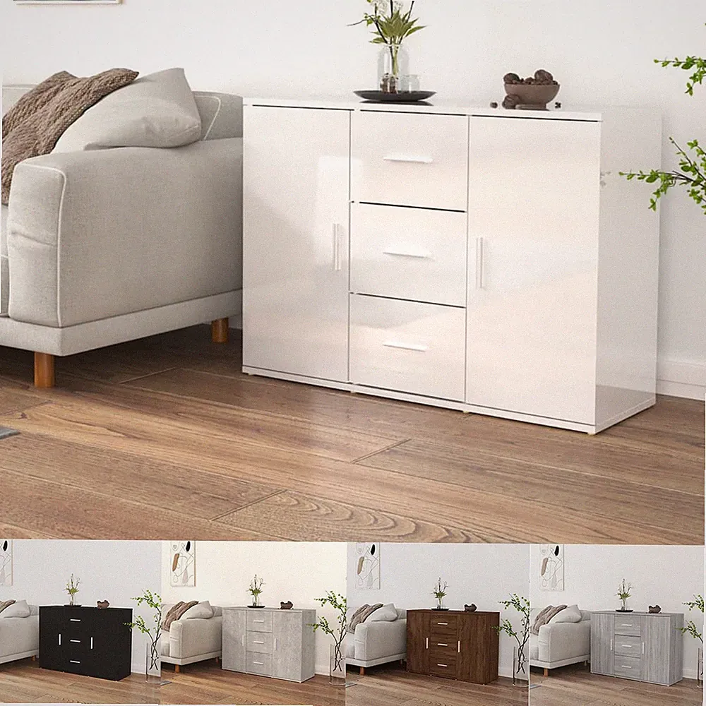 Sideboard Kommode Anrichte Wohnzimmer Beistellschrank Schrank 91 x 29,5 x 65 cm