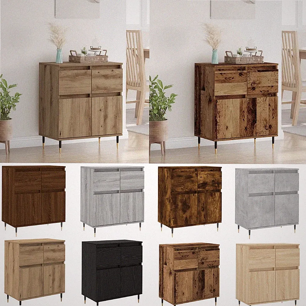 Sideboard Kommode Beistellschrank Nachttisch Küchenschrank mit Türen 60x35x70 cm