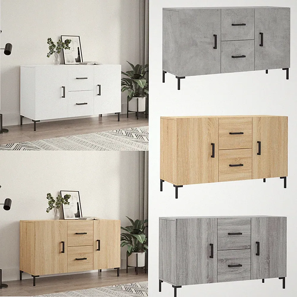 Sideboard Kommode Schrank Beistellschrank Holzschrank 100x36x60 cm Holzwerkstoff