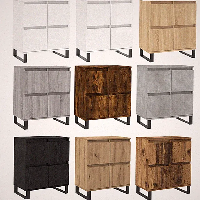 Sideboard Kommode Schrank Beistellschrank Küchenschrank 60x35x70cm Holzwerkstoff
