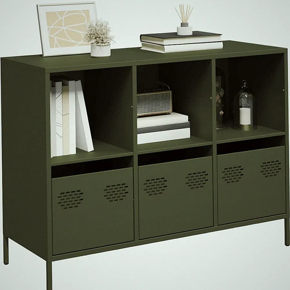 Sideboard Kommode Schrank Beistellschrank Küchenschrank Kaltgewalzter Stahl