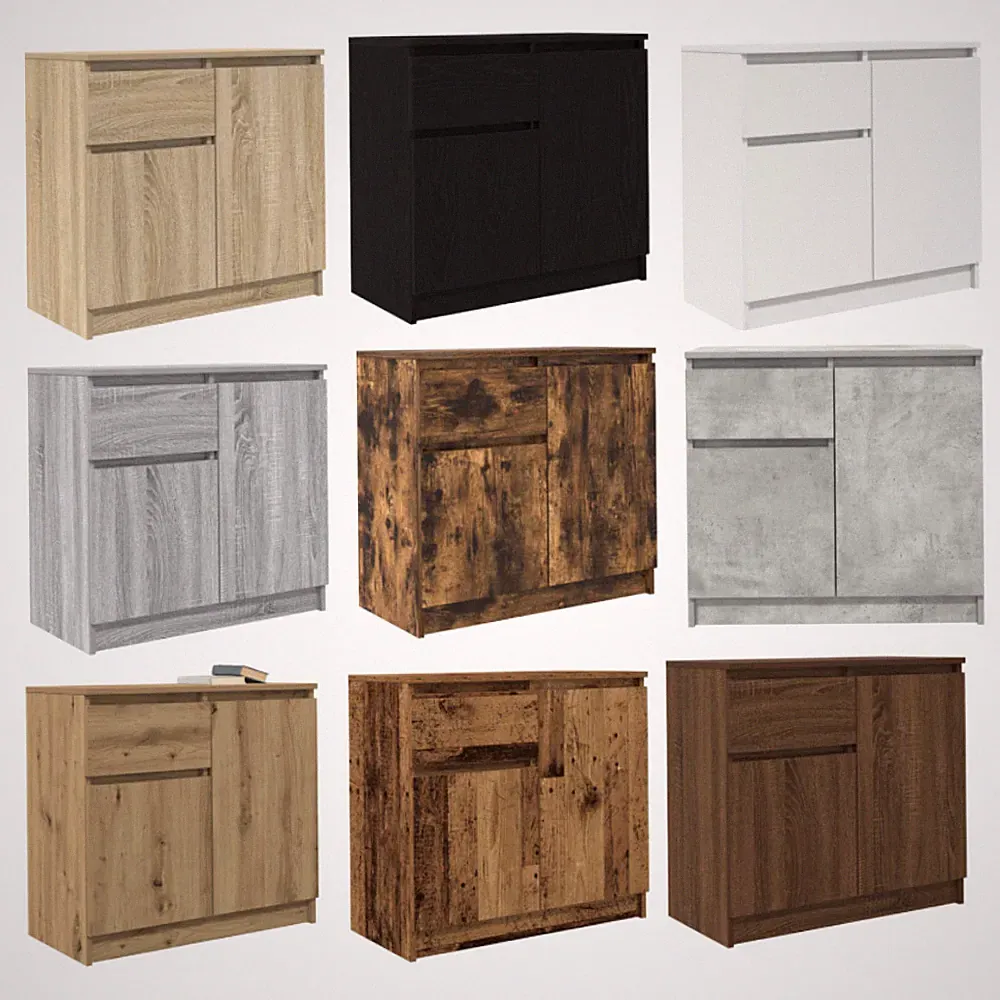 Sideboard Kommode Schrank Beistellschrank mit Schublade 71x35x65cm Holzwerkstoff