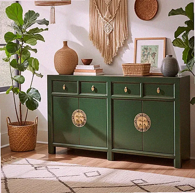 Sideboard Kommode Schrank Möbel chinesisch asiatisch orientalisch braun vintage