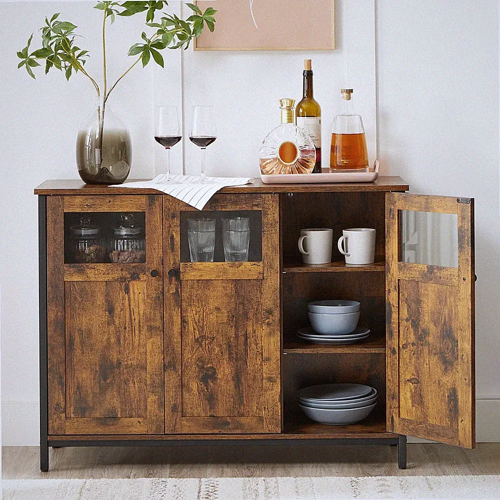 Sideboard Küchenschrank Aufbewahrungsschrank Kommode Küche VASAGLE LSC099B01
