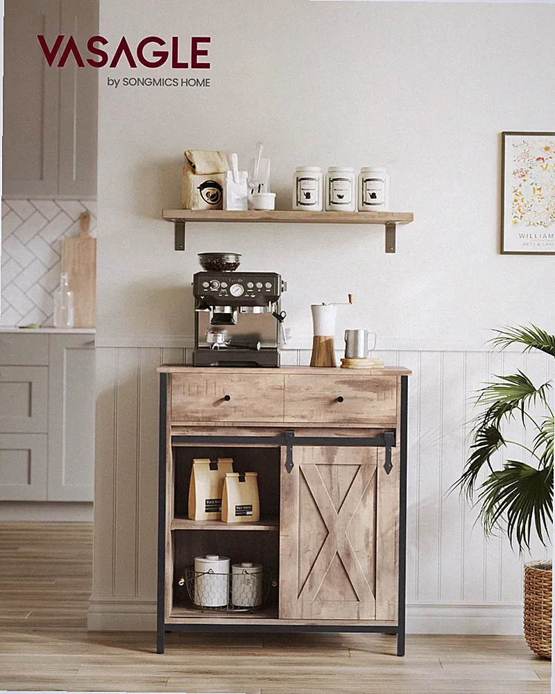 Sideboard Küchenschrank Aufbewahrungsschrank mit Schiebetür CSL100B50