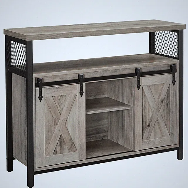 Sideboard,Küchenschrank,Aufbewahrungsschrank2 Schiebetürenverstellbare LSC092B02