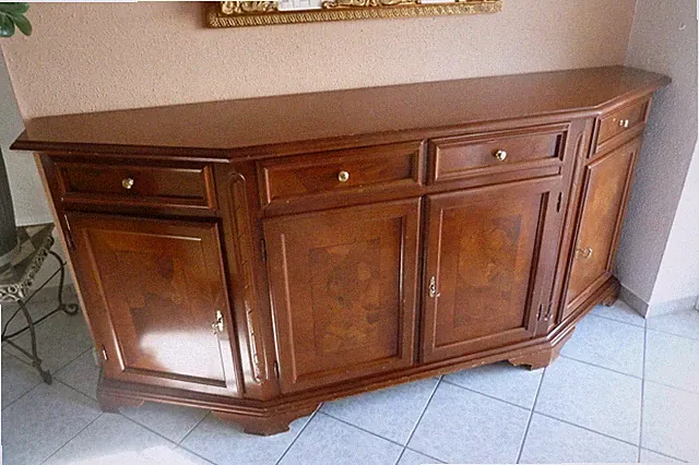 Sideboard massivholz - kirsche - Trapezförmige Platte