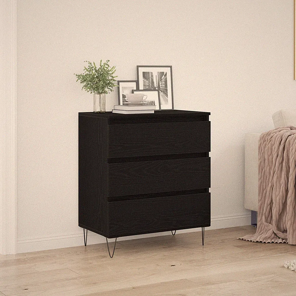 Sideboard mit 3 Schubladen Kommode Anrichte Schubladenschrank Nachtkommode